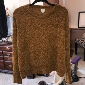 Rust colored chenille sweater “a new day” target